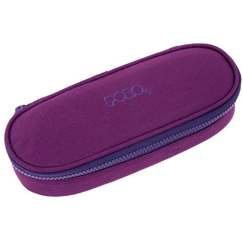 Κασετίνα Οβάλ Polo Box IV Purple/Blue