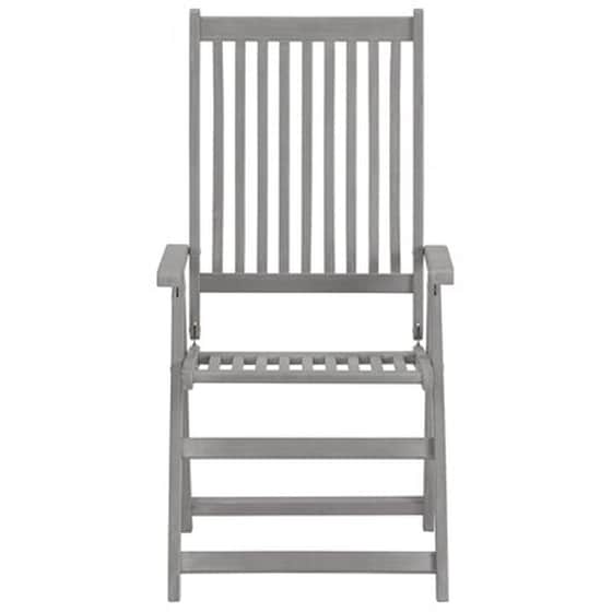 Vidaxl Καρέκλες Κήπου Ανακλινόμενες 2 Τεμ. Ξύλο Ακακίας Με Μαξιλάρια image 4