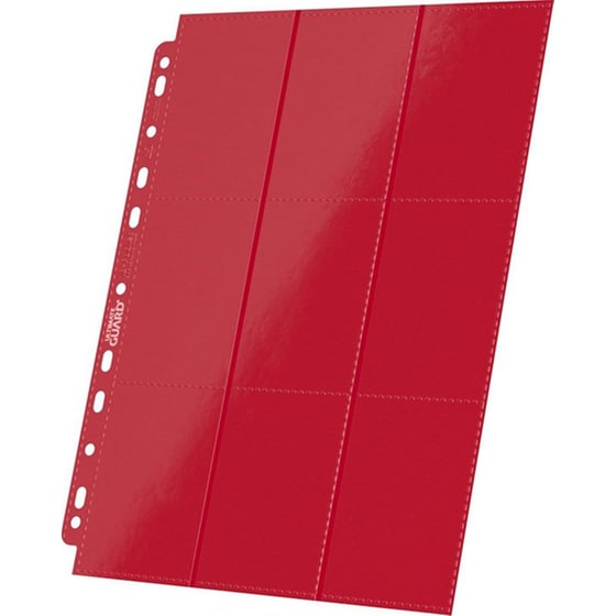 Ultimate Guard 18-pocket Pages Side-loading Red (10 Pack) image 2