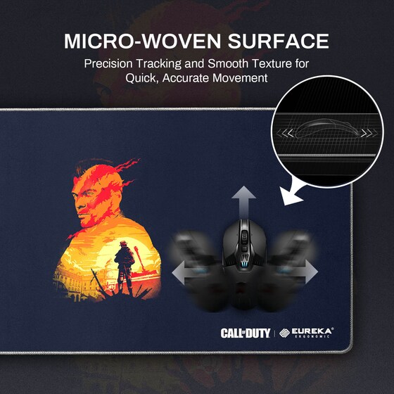 Eureka Ergonomic Call of Duty Gaming Mouse Pad XXL 800mm Μαύρο image 3