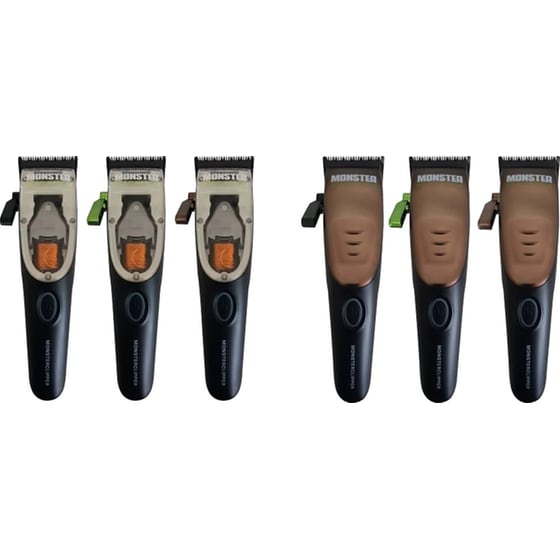 Επαγγελματική Κουρευτική Μηχανή MONSTER Monsterclipper Hybrid Blade με 7 Χτενάκια Επαναφορτιζόμενη image 4