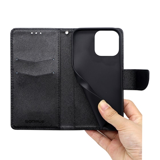 Θήκη Apple iPhone 14 Pro - Sonique Trend Book - Μαύρο image 3