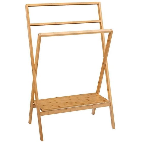 Σταντ για Πετσέτες Spitishop από Μπαμπού F-v 174888 60x36x94 cm - Καφέ image 0