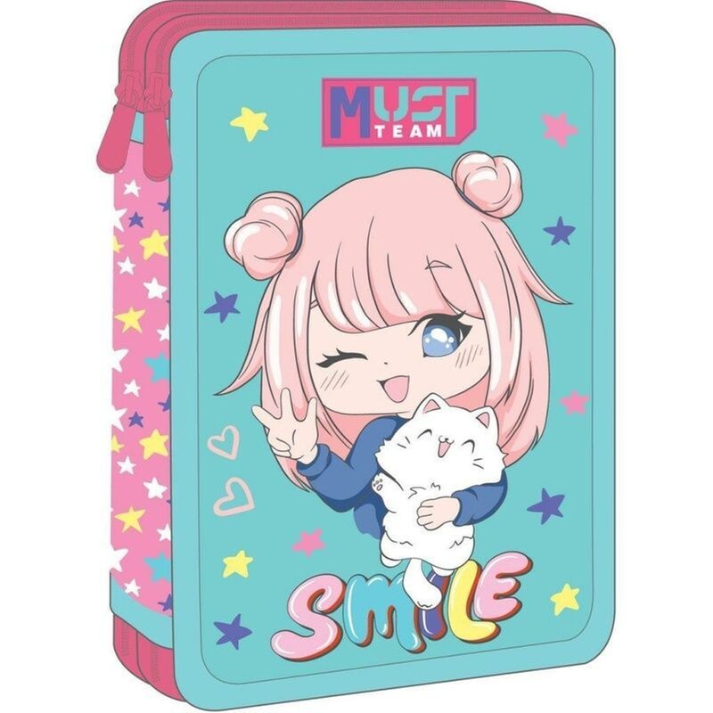 Κασετίνα Παραλληλόγραμμη Γεμάτη Must Team Smile
