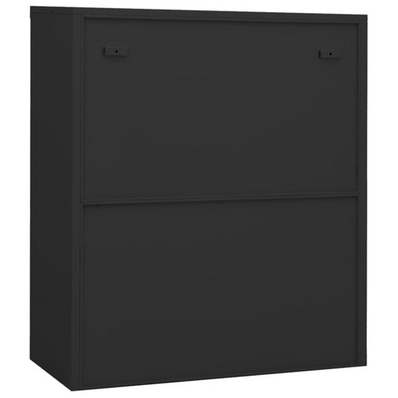 Ντουλάπα Γραφείου Vidaxl Ατσάλινη 90x40x105cm - Ανθρακί image 3