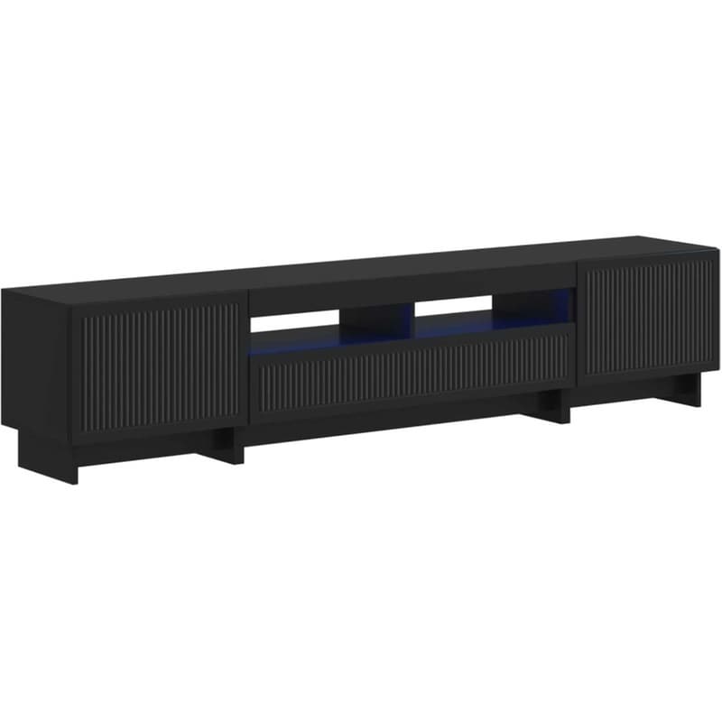 Έπιπλο Τηλεόρασης VidaXL με LED 5 τμχ 198 x 35 x 43 cm - Μαύρο