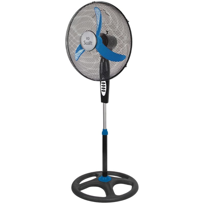 IQ VSF-48 70W 45cm Ανεμιστήρας Δαπέδου Μαύρο - Μπλε