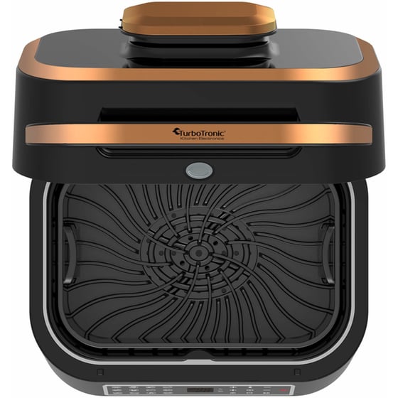 Ψηστιέρα Γκριλιέρα TURBOTRONIC TT-AG700 AIR FRYER GRILL 1800W Μαύρο-Χρυσό image 2
