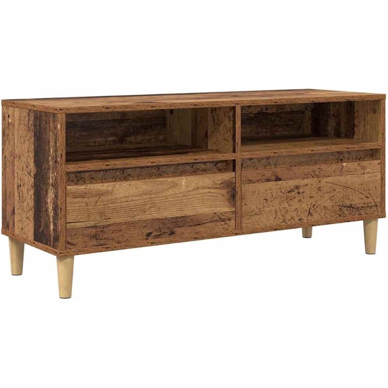 Έπιπλο Τηλεόρασης VidaXL 100 x 34,5 x 44,5 cm - Παλαιωμένο Ξύλο