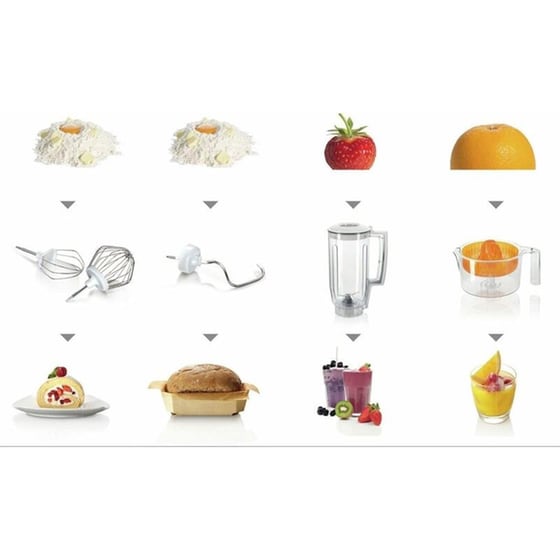 Κουζινομηχανή BOSCH MUM50123 800 W 3.9 L Λευκό image 3