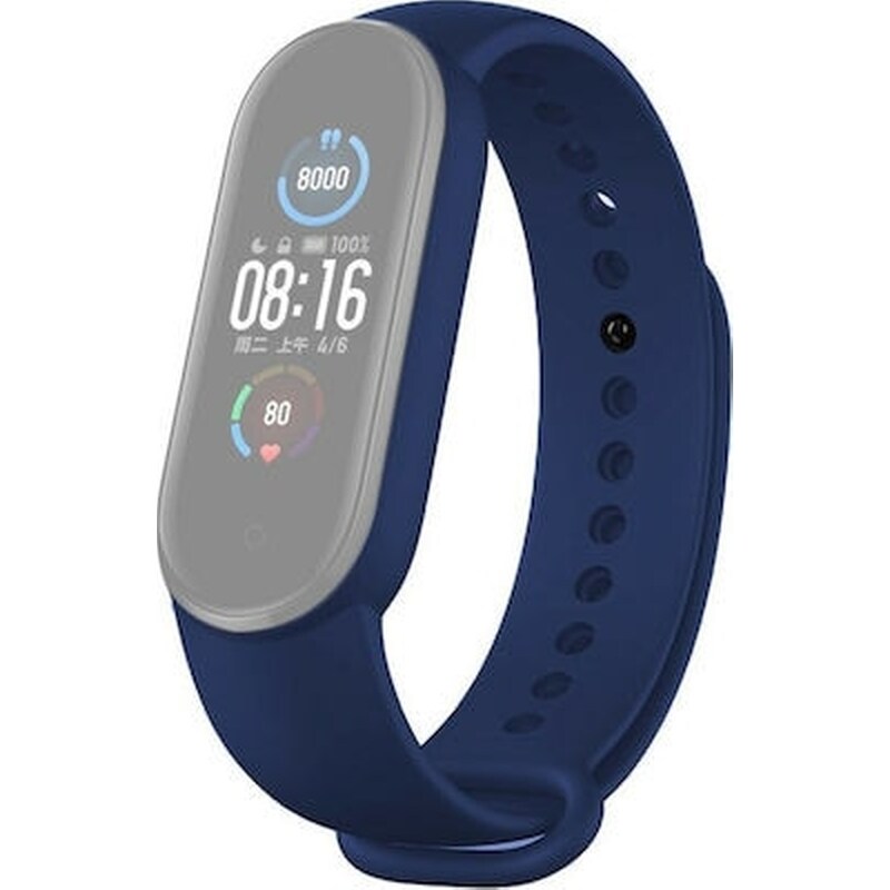 LILAK Λουράκι Lilak για Xiaomi Mi Smart Band 5 - Midnight Blue