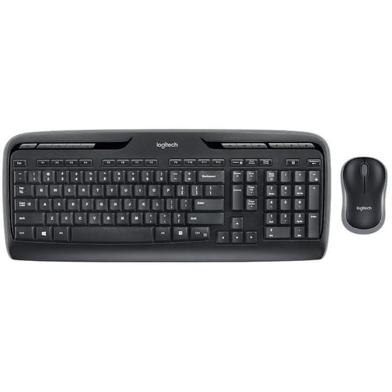 Logitech Combo MK330 Ασύρματο Σετ Πληκτρολόγιο & Ποντίκι - Μαύρο (GE) image 0