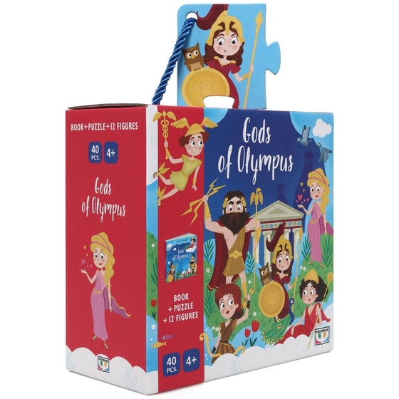 Gods of Olympus - Book and 40 pcs. Puzzle with standing pieces image 2
