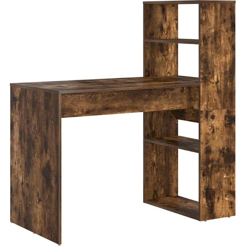 Γραφείο VidaXL από Επεξεργασμένο Ξύλο 113x54x120 cm - Καπνιστή Δρυς