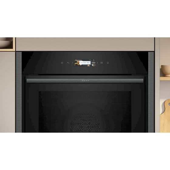 NEFF B54CR31G0 71 Lt Μαύρο Εντοιχιζόμενος Φούρνος Άνω Πάγκου image 1