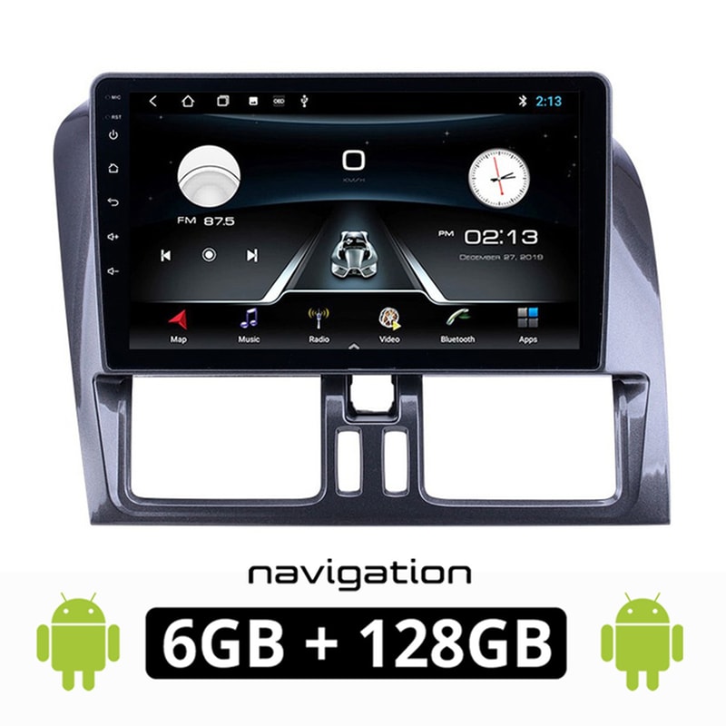 Ηχοσύστημα ΟΕΜ με Οθόνη Αφής 9 Android, GPS, Wi-Fi, Bluetooth - 6GB/128GB για VOLVO XC60 (2009 - 2017)