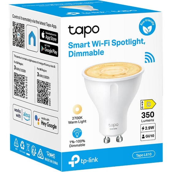 Έξυπνη Λάμπα TP-Link Tapo L610 GU10 - Λευκό image 6