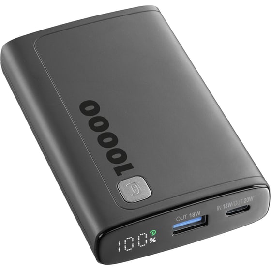 Powerbank Cellular Line Elite 10.000 mAh 20W - Black image 1