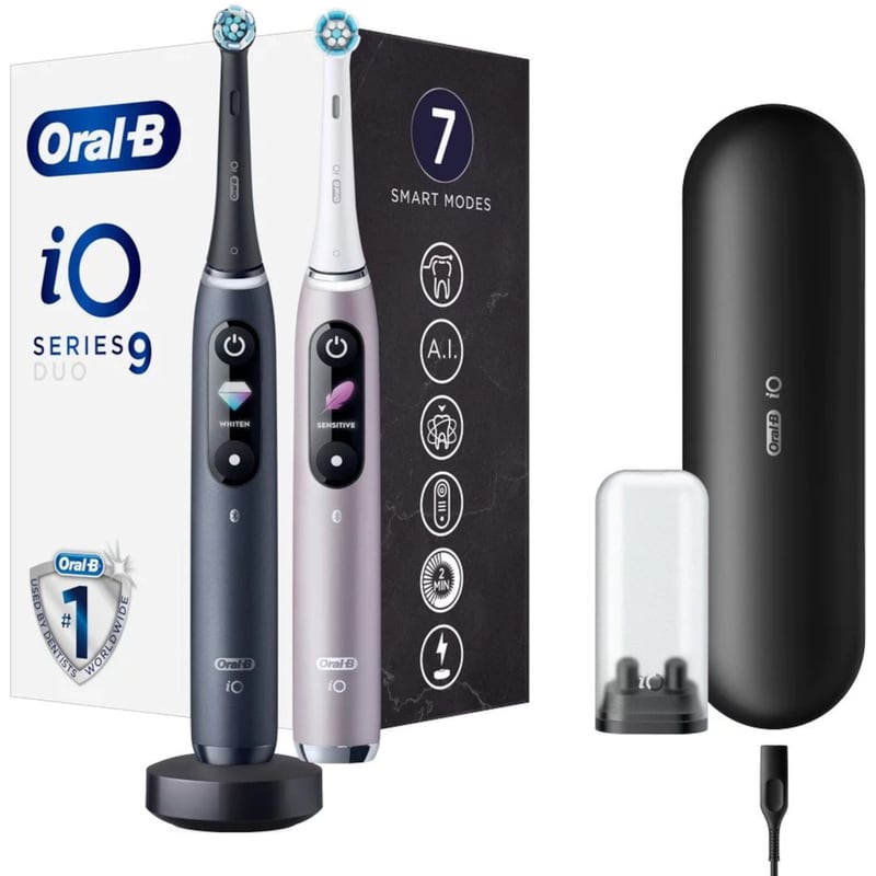 ORAL-B Σετ Ηλεκτρικές Οδοντόβουρτσες ORAL-B iO Series 9 DUO Black Rose