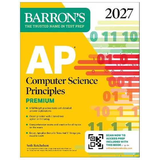 AP Computer Science Principles Premium, 2027: 6 Practice Tests + Comprehensive Review + Online Practice image 0