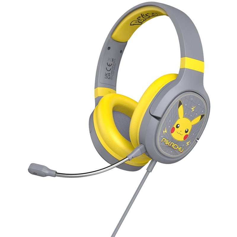 OTL Pokémon Pikachu Pro G1 Παιδικά Gaming Ενσύρματα Ακουστικά 3.5mm Γκρι/Κίτρινα