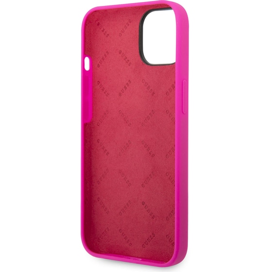 Θήκη Apple iPhone 14 - Guess Vintage Script Gold Logo Collection - Φουξία image 5