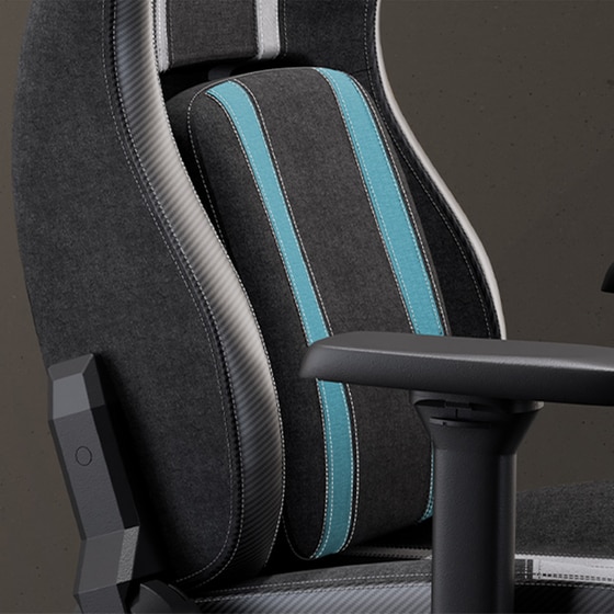 Καρέκλα Gaming Eureka Ergonomic Python II ERK-GC08-BU από Τεχνητό Δέρμα - Μαύρη/Μπλε image 2