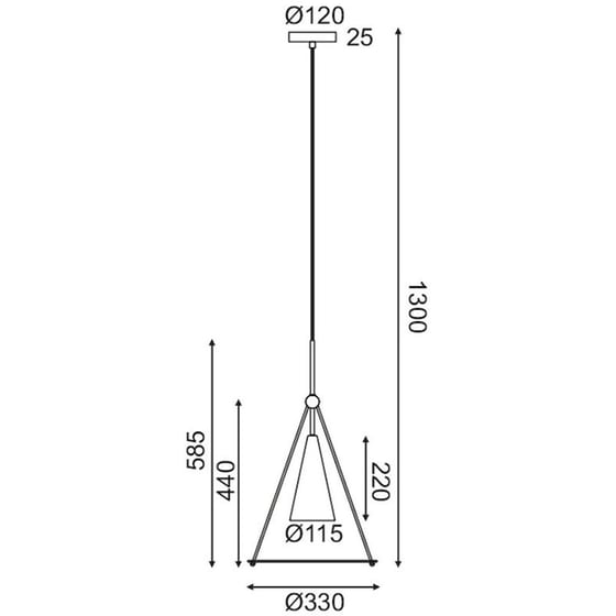 Φωτιστικό Οροφής Μονόφωτο Aca Temple Hm281p33wb Γυάλινο - Λευκό/Μαύρο image 1