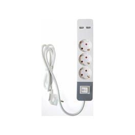 Πολύπριζο Osio OPS-3003 3 Θέσεων & 2x Usb 1.5m - Λευκό