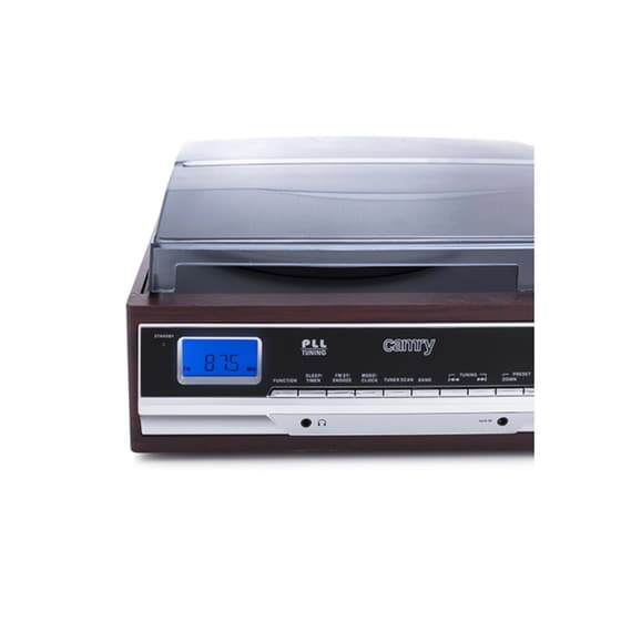 Πικαπ Camry Radio CR1168 Με Ενσωματωμένα Ηχεία - Καφέ image 2