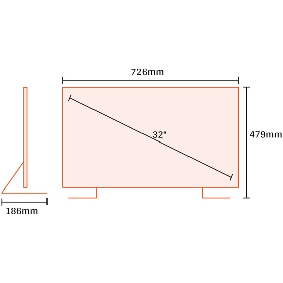 Hisense LED 32" HD Ready Smart Τηλεόραση 32A4Q image 2