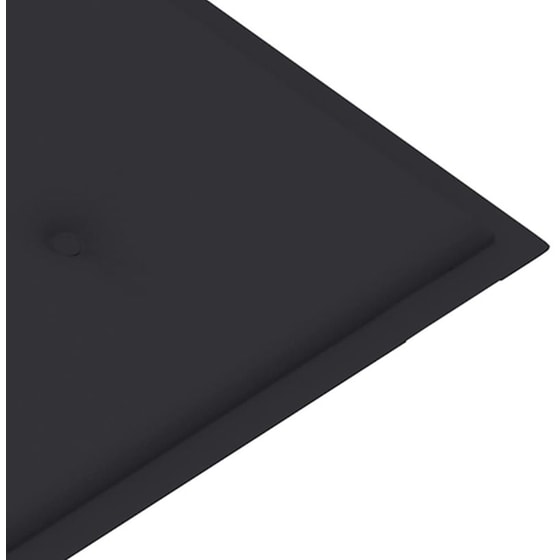 Παγκάκι Κήπου VidaXL με Μαξιλάρι από Μπαμπού 118x38x45 cm - Καφέ/Μαύρο image 6