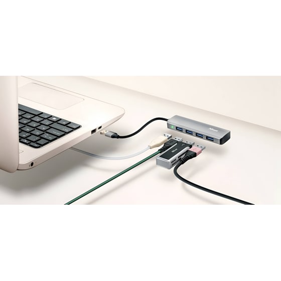 Trust Halyx 23327 USB Hub 4-Port USB 3.2 συμβατό με USB-A image 3