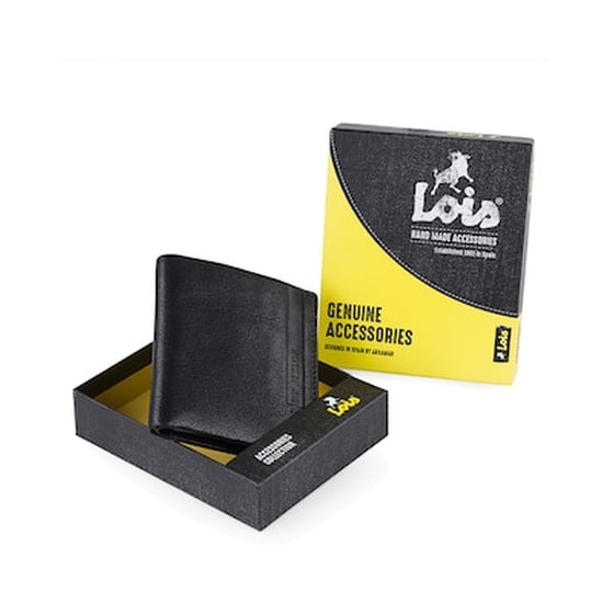 Πορτοφόλι Ανδρικό Δερμάτινο Lois Μαύρο image 3