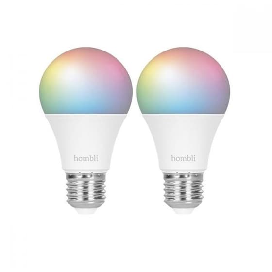 Έξυπνη Λάμπα Hombli Smart E27 9W RGB 2 Τμχ - RGB/Ρυθμιζόμενο Λευκό image 0