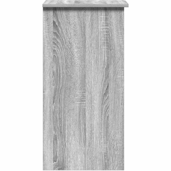 Γραφείο VidaXL με Ράφια από Επεξεργασμένο Ξύλο 84x40x78 cm - Γκρι Sonoma image 5