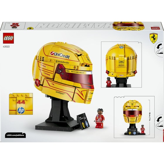 LEGO® Editions Scuderia Ferrari HP Lewis Hamilton Helmet (43022) image 8
