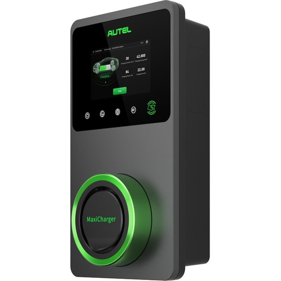 Επιτοίχιος Φορτιστής Αυτοκινήτου Autel AC Wallbox 22 kW με Touch Screen - Σκούρο Γκρι image 1