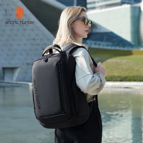 Τσάντα Laptop Arctic Hunter B00554 15.6" Αδιάβροχη - Μαύρο image 1