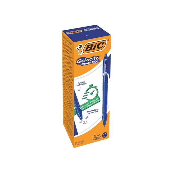 Στυλό Gel BIC Gelo Quick Dry 0.7 mm Μπλε image 1