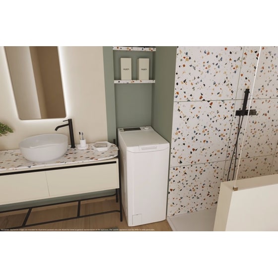 HOOVER THOSQ085D2-S 8 kg 1.000 Στροφές με WiFi Λευκό Πλυντήριο Ρούχων image 10