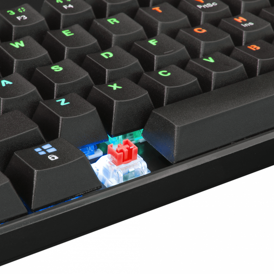 White Shark Shinobi Gaming Μηχανικό Ενσύρματο Πληκτρολόγιο 60% με Outemu Red διακόπτες και RGB φωτισμό (US) Μαύρο image 5