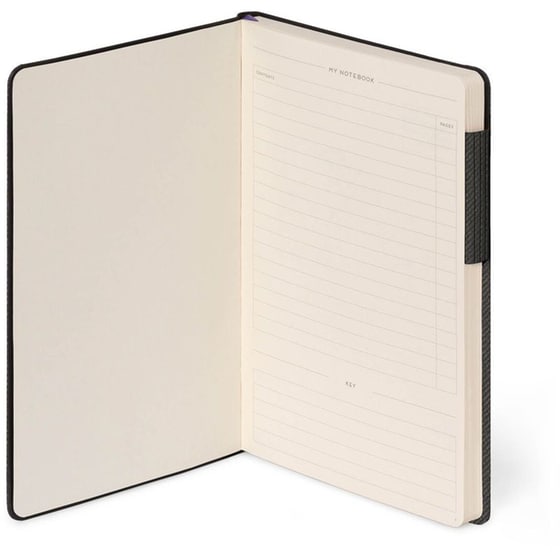 Σημειωματάριο Legami Ριγέ Large Deep Graphite image 1