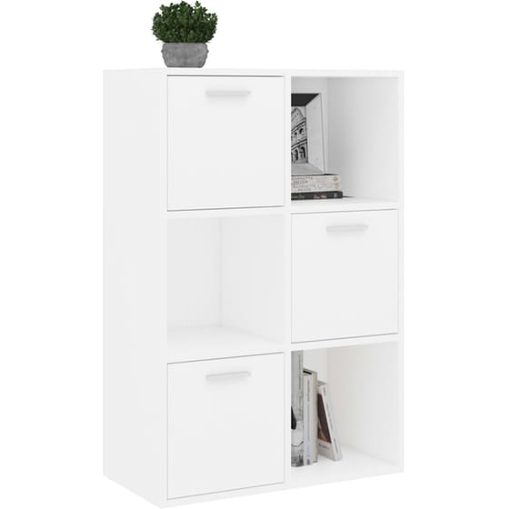 Βιβλιοθήκη VidaXL από Μοριοσανίδα 60x29.5x90 cm - Λευκό image 6