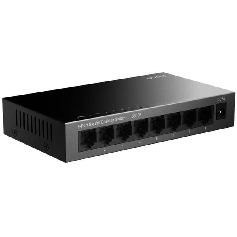 Cudy GS108 Network Switch Unmanaged L2 Gigabit Ethernet (1000 Mbps) 8-Port Metal
