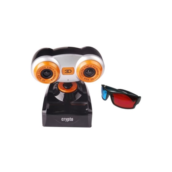 Web Camera Crypto 3D Real View - Μαύρο/Πορτοκαλί image 0
