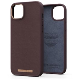 Θήκη Apple iPhone 14 Plus - Njord Leather Back Cover - Dark Brown
