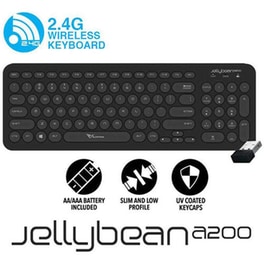 ALCATROZ Jellybean A200 Ασύρματο Πληκτρολόγιο - Μαύρο (US)