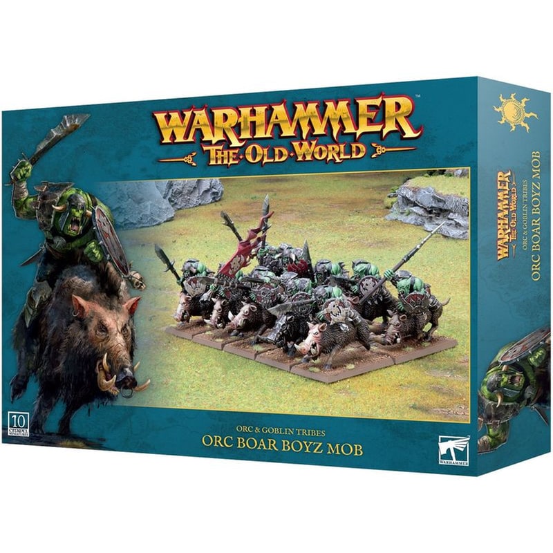GAMES WORKSHOP Orc And Goblin Tribes Black Orc Mob Warhammer: The Old War GAMES WORKSHOP