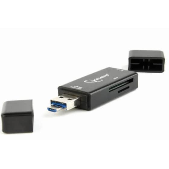 Card Reader Gembird Usb Hub Multi Usb SD - Μαύρο image 4